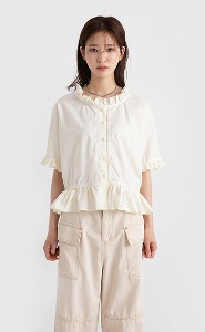 all frill line blouse (3colors)